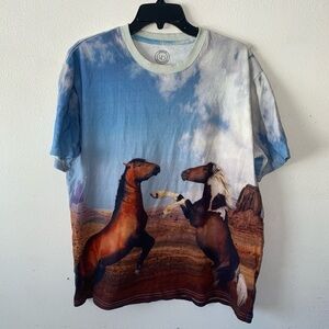 SOLD! Urban Outfitters Digi Horses Oversized Graphic Tee